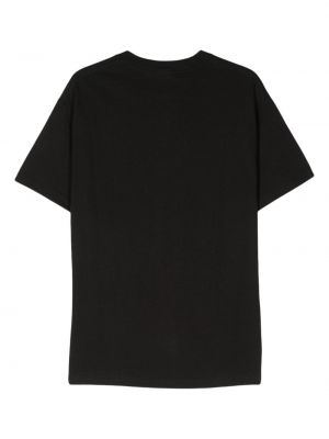 Bavlněné tričko s potiskem Pleasures černé