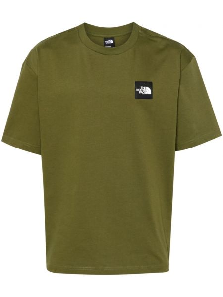 T-shirt aus baumwoll The North Face grün