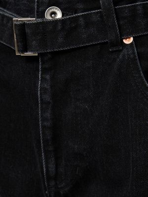 Voľné džínsy s vysokým pásom Sacai čierna
