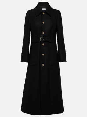 Μάλλινο παλτό Redvalentino μαύρο