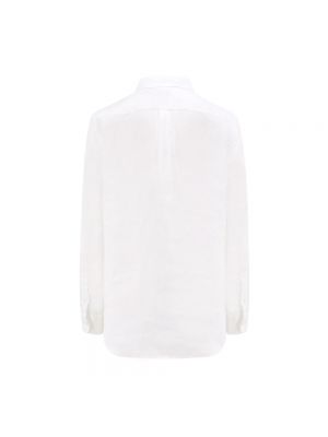 Blusa con bordado de lino Polo Ralph Lauren blanco