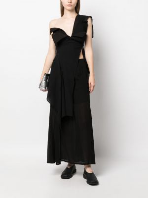 Průsvitné dlouhá sukně Yohji Yamamoto černé