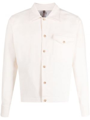 Памучна риза Eleventy бяло