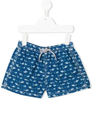 Trykt shorts for jenter Mc2 Saint Barth Kids blå