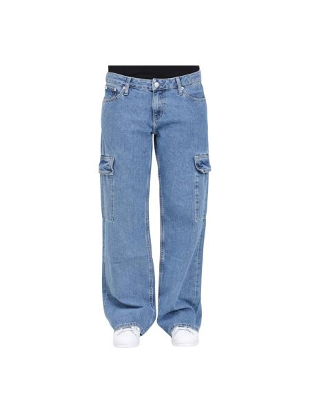 Niebieskie jeansy Calvin Klein Jeans