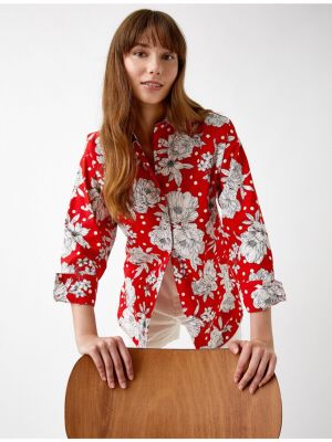 Pamučna košulja s cvjetnim printom sa dugačkim rukavima Koton