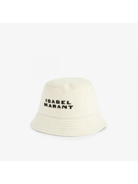 Хлопковая шляпа с вышивкой Isabel Marant черная