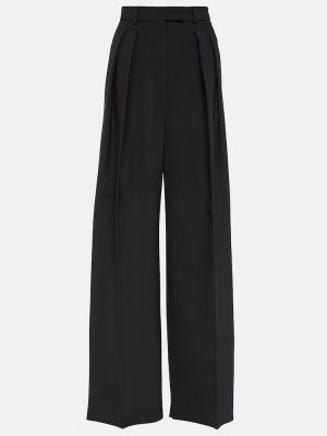 Pantalones de lana bootcut Sportmax negro