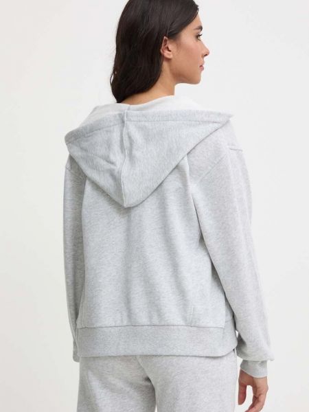 Melange kapucnis laza szabású pulóver Emporio Armani Underwear szürke
