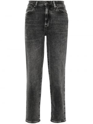High waist straight jeans 7 For All Mankind schwarz