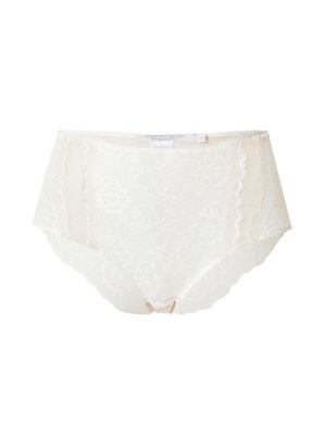 Bavlnené nylonové nohavičky s vysokým pásom Underprotection - biela