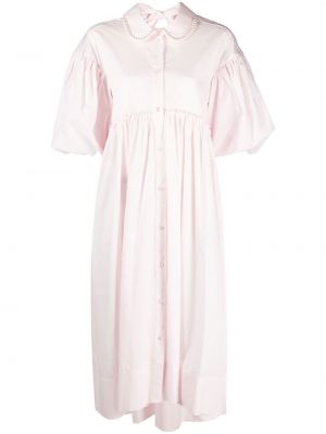 Sukienka z perełkami Simone Rocha różowa