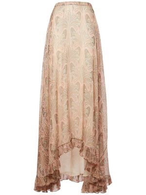 Šifonová dlhá sukňa s paisley vzorom Etro