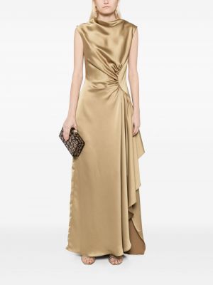 Asimetriškas vakarinė suknelė Amsale auksinė