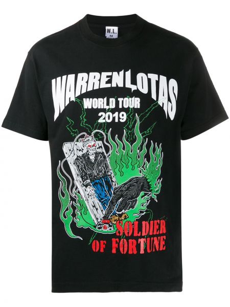 T-shirt z printem Warren Lotas, сzarny