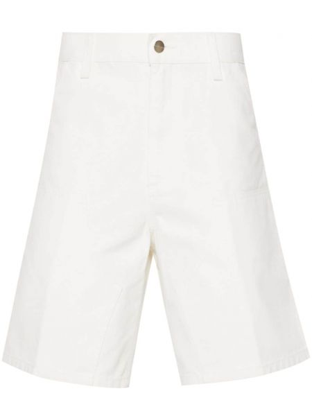 Puuvilla bermudashortsit Carhartt Wip valkoinen