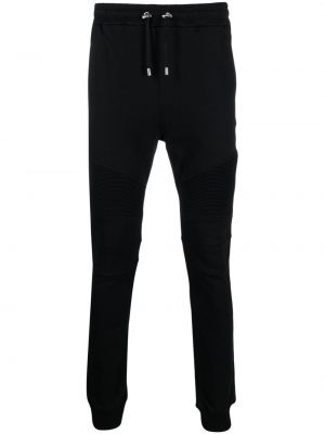Pantalon de joggings à imprimé Balmain noir