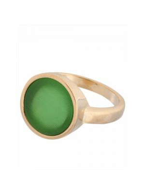 Кольцо Lotus Jewelry, кошачий глаз, 18 зеленый