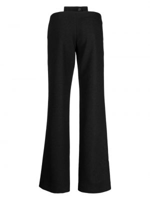 Spodnie z niską talią Aya Muse czarne