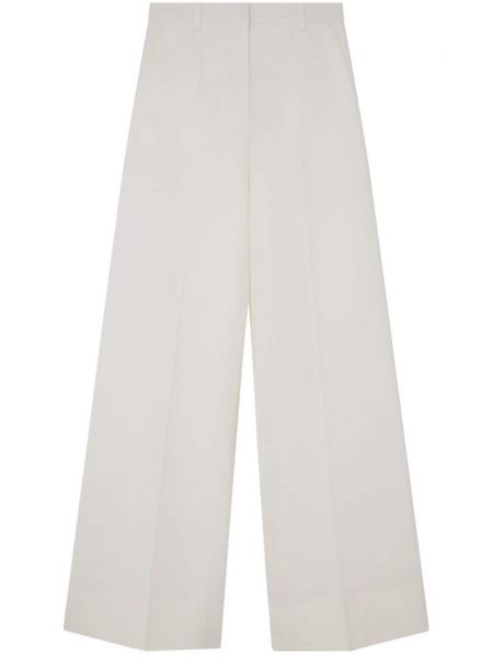 Pantalon évasé taille haute large Stella Mccartney blanc