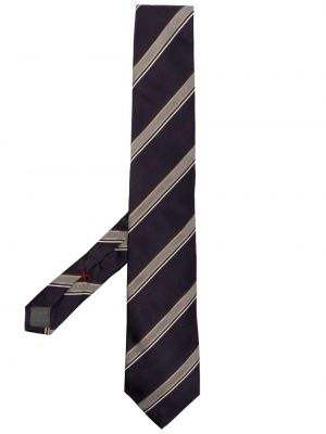 Жакардова копринена вратовръзка на райета Brunello Cucinelli