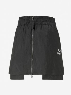 Fonott nylon szoknya Puma - fekete