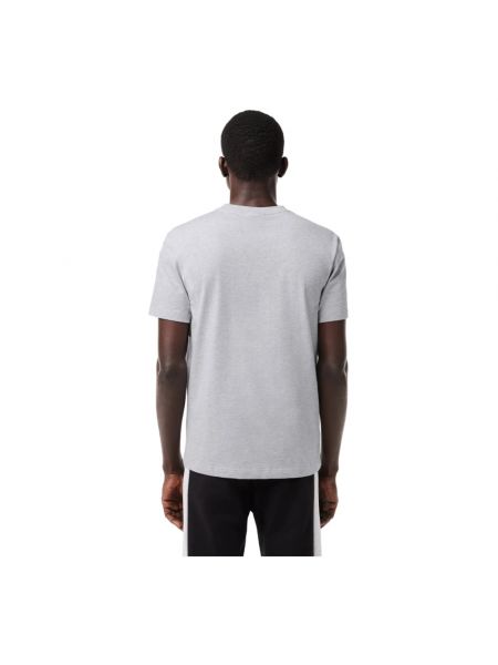 Camiseta de algodón Lacoste gris