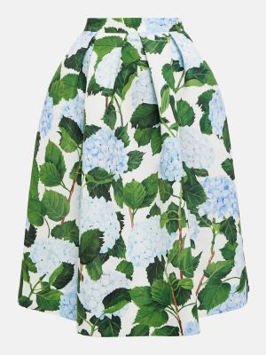 Květinové midi sukně Oscar De La Renta