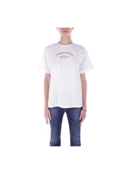 T-shirt Elisabetta Franchi weiß