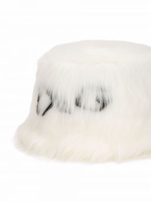 Sombrero de pelo Dolce & Gabbana blanco