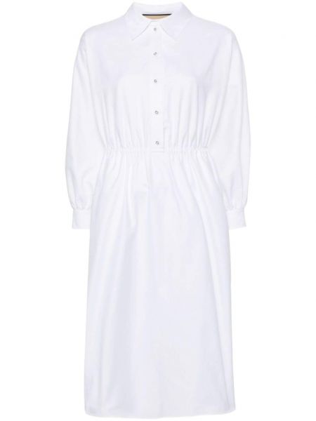 Bavlněné midi šaty Gucci bílé