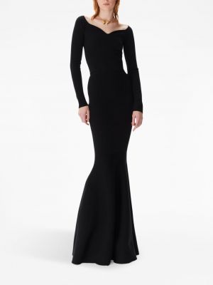Vilnonis vakarinė suknelė Nina Ricci juoda