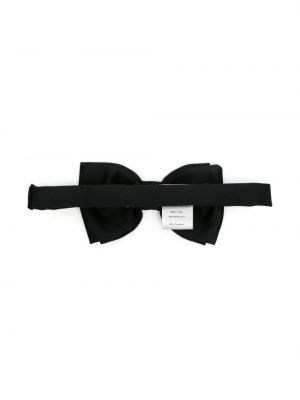 Saténová kravata s mašlí Lardini černá