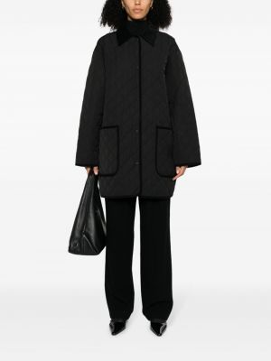 Pikowana kurtka sztruksowa Toteme czarna
