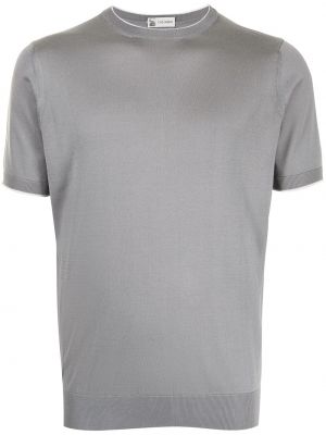 Camiseta de cuello redondo Colombo gris