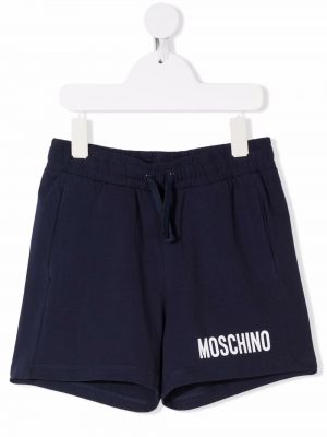 Trykt shorts for jenter Moschino Kids blå