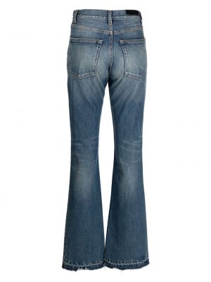 Zvonové džíny s vysokým pasem Iro modré