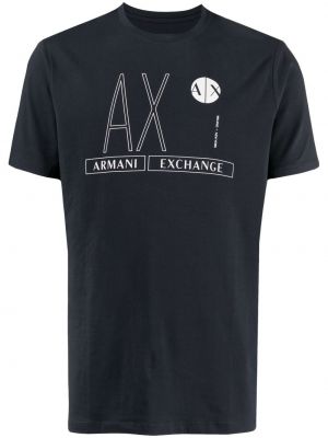 Trykt t-skjorte Armani Exchange blå