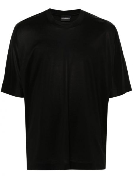 T-shirt brodé Emporio Armani noir