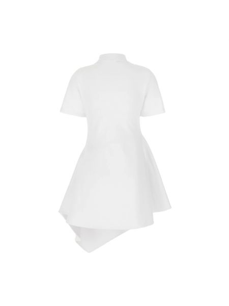 Mini vestido de punto asimétrico Jw Anderson blanco