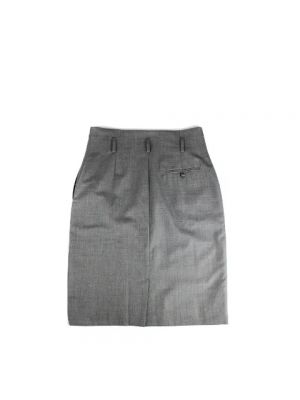 Falda de algodón Hermès Vintage gris