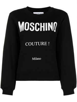 Trykt lang topp Moschino svart