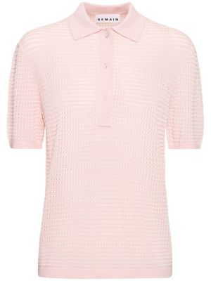 Pruhovaná viskózová košeľa Remain ružová