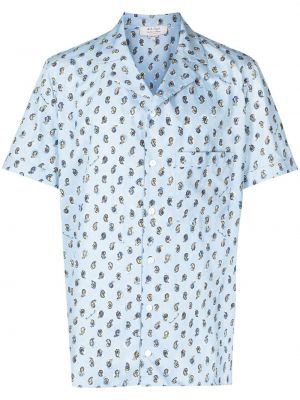 Camicia con stampa paisley Nick Fouquet blu