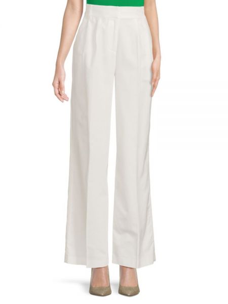 Широкие брюки с высокой талией Calvin Klein белые