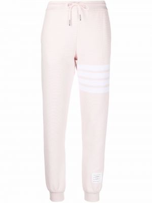 Памучни спортни панталони Thom Browne розово