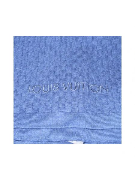 Szal retro Louis Vuitton Vintage niebieska