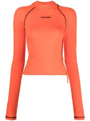 Βαμβακερή μπλούζα Ottolinger πορτοκαλί