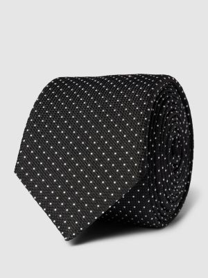 Jedwabny krawat Hugo czarny