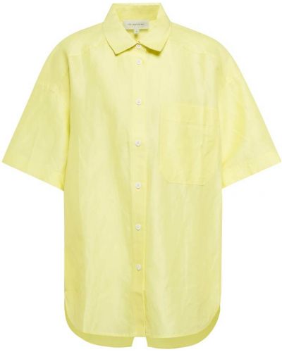 Lněná košile Lee Mathews žlutá